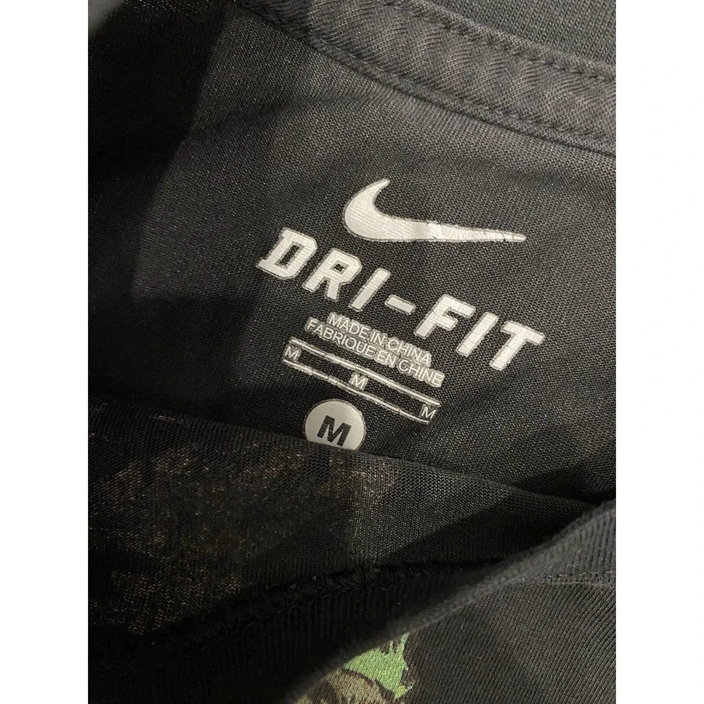 Nike Shirt Men Medium Black Lebron James Fearless Dri Fit Short Sleeve Crew Neck